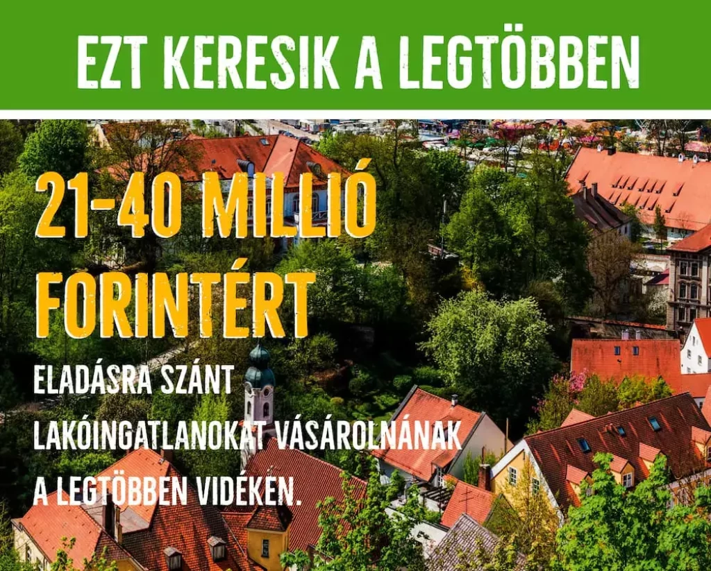 Otthonteremtés: vidéken 40 millió forint a lélektani határ